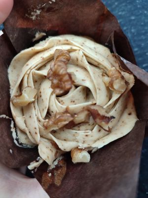 Coffee & walnut at No Meating Place in Rugby