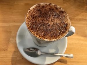 Great variety of milks at No Meating Place in Rugby