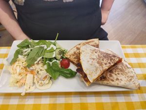 Quesadilla at No Meating Place in Rugby