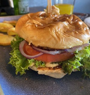 Classic vegan Burger  at Albi in Malaga