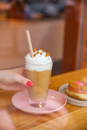 caramel frappé  at Brammibal's Donuts - Schanzenviertel in Hamburg