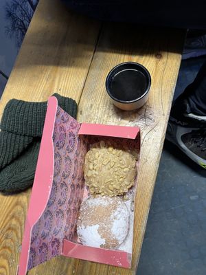 plum & peanut butter 🍩  at Brammibal's Donuts - Schanzenviertel in Hamburg