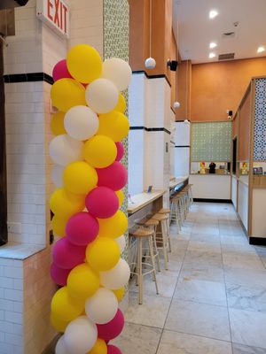 Inside store at Taïm - 56th St in New York City