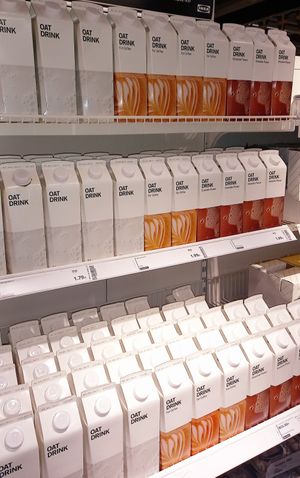 hafermilch #Veganuary at IKEA in Dusseldorf