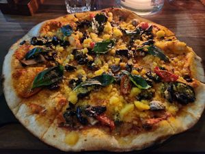 Plant power pizza at Tiger's Milk Camps Bay in Cape Town
