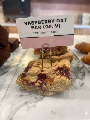 Vegan baked goods in the case   at Voyager Craft Coffee in Cupertino