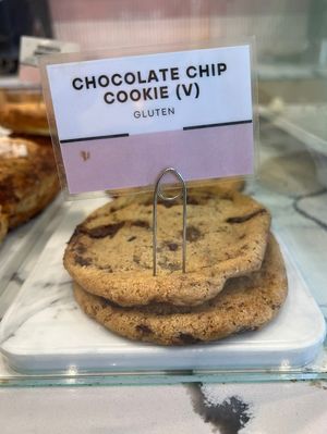 Vegan baked goods in the case   at Voyager Craft Coffee in Cupertino