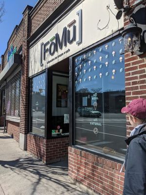 outside at FoMu in Allston