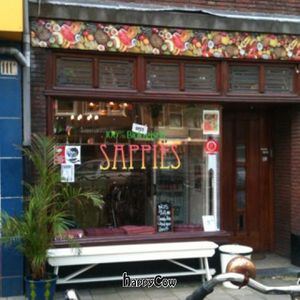 outside  at Sappies in Amsterdam