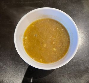 lentil soup (free!)   at Bhojan Griha in San Diego