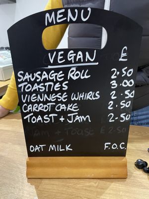 Nice menu  at MAK Therapies in Pontyclun