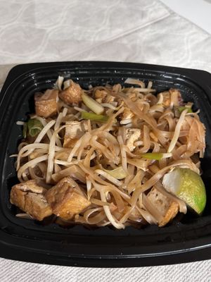Pad Thai (better than it looks)  at Noon Thai Plus Vegan in Englewood