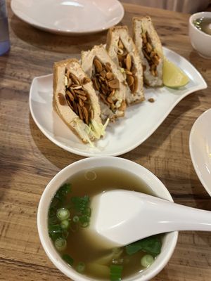 Stuffed tofu  #Veganuary at Noon Thai Plus Vegan in Englewood