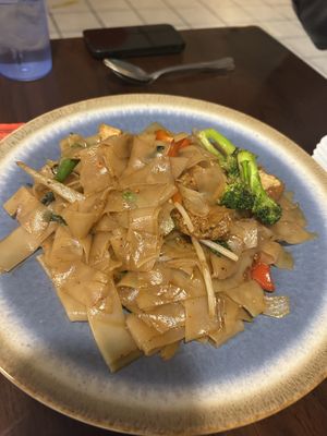 Drunken Noodles  at Noon Thai Plus Vegan in Englewood