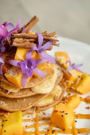 Banana pancake at Hey Mama in Mirissa