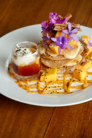 Banana pancake at Hey Mama in Mirissa