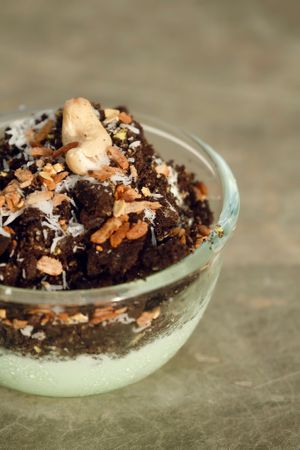 Nutty ice-cream cup at Hey Mama in Mirissa