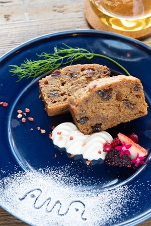 Vegan pound cake at AUWA in Hyogo
