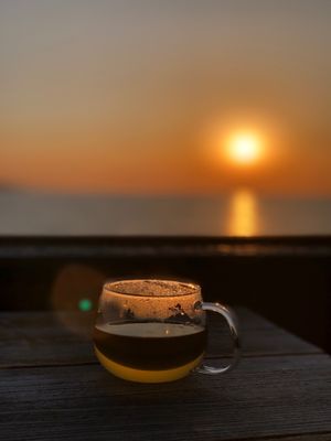 Terrace seats are dog friendly at AUWA in Hyogo