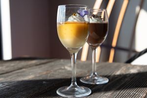 vegan pudding at AUWA in Hyogo