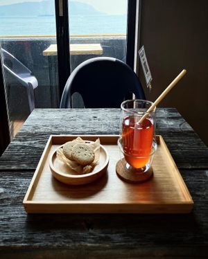 I think it was a Kombucha and cookies. at AUWA in Hyogo