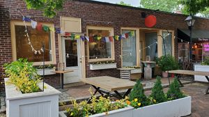 Outside at Mandarava in Newburyport