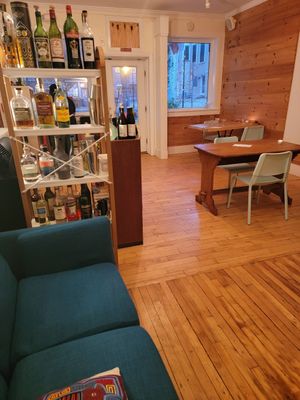 Inside from the back at Mandarava in Newburyport