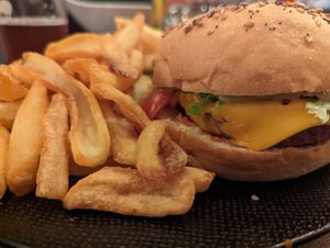 Burger Vegan  at Well in Town in Orleans