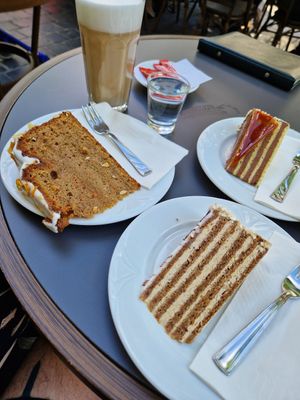 Cakes at Ruszwurm at Ruszwurm Cukrászda in Budapest