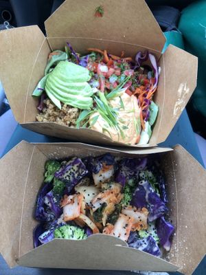 Thai bowl and taco salad!   at Canteen in Portland