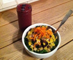 Portland Bowl and Ginger Berry smoothie! at Canteen in Portland