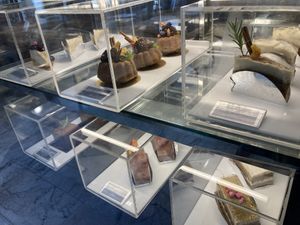 Vegan cakes  at Na Vayla Paplern-Vegan Restaurant in Bangkok