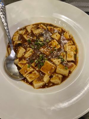 Mapo Tofu  at Na Vayla Paplern-Vegan Restaurant in Bangkok