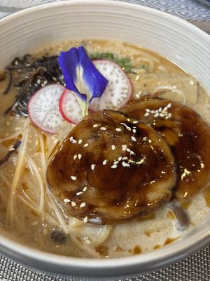 Cha shu ramen  at Na Vayla Paplern-Vegan Restaurant in Bangkok