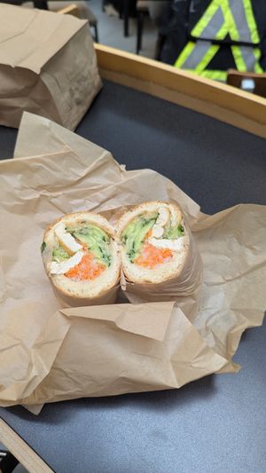 Banh mi with peanut sauce at YVR - Bánh Shop - Gate E84 in Richmond