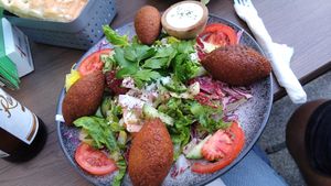 Weizenbällchen, vegan at Veggie Haus in Dresden