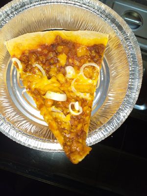 Pizza at Vegan Vibes in St Georges