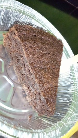 Chocolate cake at Vegan Vibes in St Georges