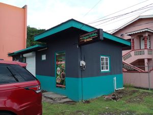 Outside at Vegan Vibes in St Georges