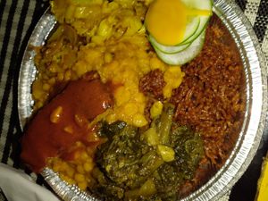 Monday meal at Vegan Vibes in St Georges