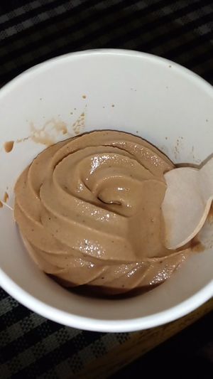 Chocolate icecream (made with coconut milk) at Vegan Vibes in St Georges
