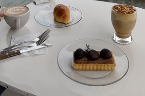 Chestnut pie at orrrn in Jeju