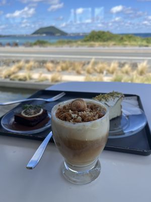 Tofu brownie   at orrrn in Jeju