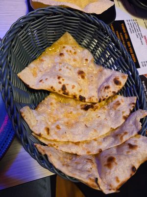 Vegan garlic naan at Tikka n Tandoor Indian Restaurant in Coomera