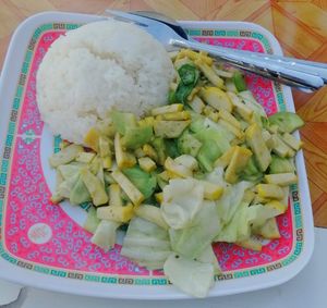 Green Curry w Tofu, super yummy! 40 Baht at Joy's Place in Pai