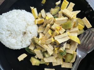 Red curry  at Joy's Place in Pai