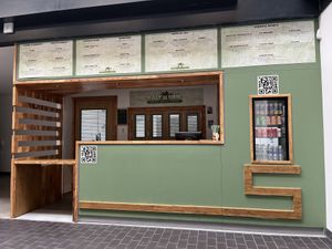 Booth from the outside  at Salt N Fire in Inverness