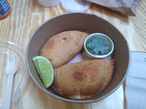 Empanades at Salt N Fire in Inverness