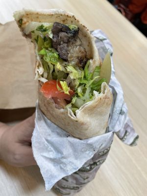 Aubergine wrap. Delicious!  at Salt N Fire in Inverness