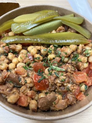 Very tasty, but felt like it was missing some topics. The bread that came with it was dry and thin pita.   at Salt N Fire in Inverness
